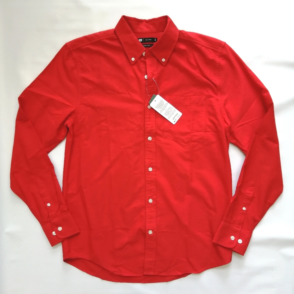 Red Oxford Shirt Small NWT